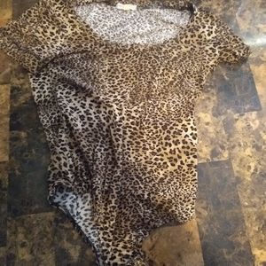 Cheetah print Windsor body suit